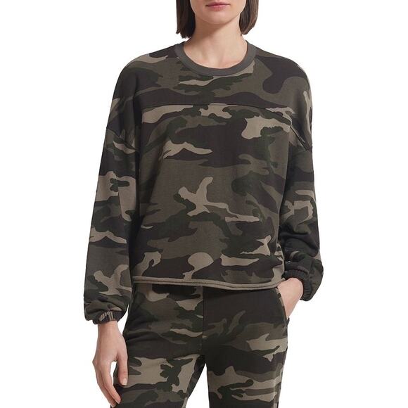 ATM Anthony Thomas Melillo Tops - ATM ANTHONY THOMAS MELILLO French Terry Jungle Camo Crewneck Sweatshirt Small